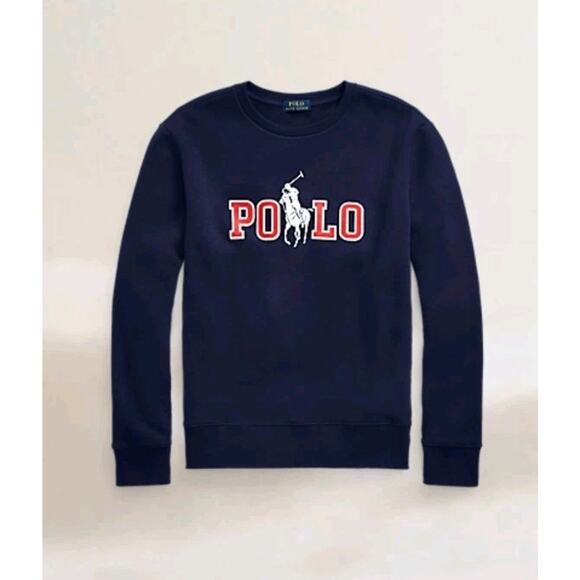 Polo Ralph Lauren Other - Men's Polo Ralph Lauren Sweatshirt Blue Big Pony Fleece Crewneck - Large NWT